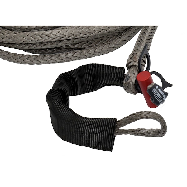 3/8 In. X 100 Ft. 6,600 Lbs. WLL. LockJaw Synthetic Winch Line Extension W/Integrated Shackle